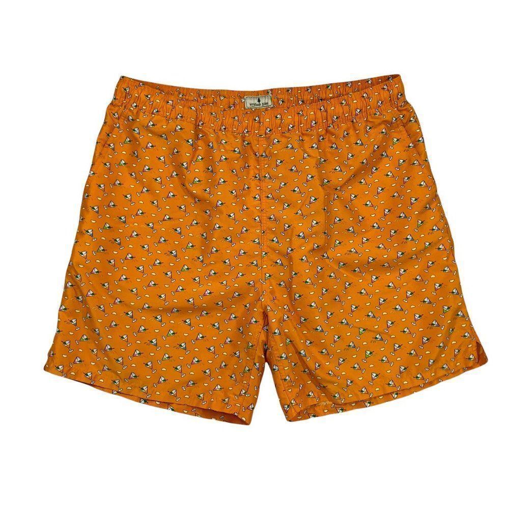 Southern Pines Men's Martini Glass Swim Trunks‎